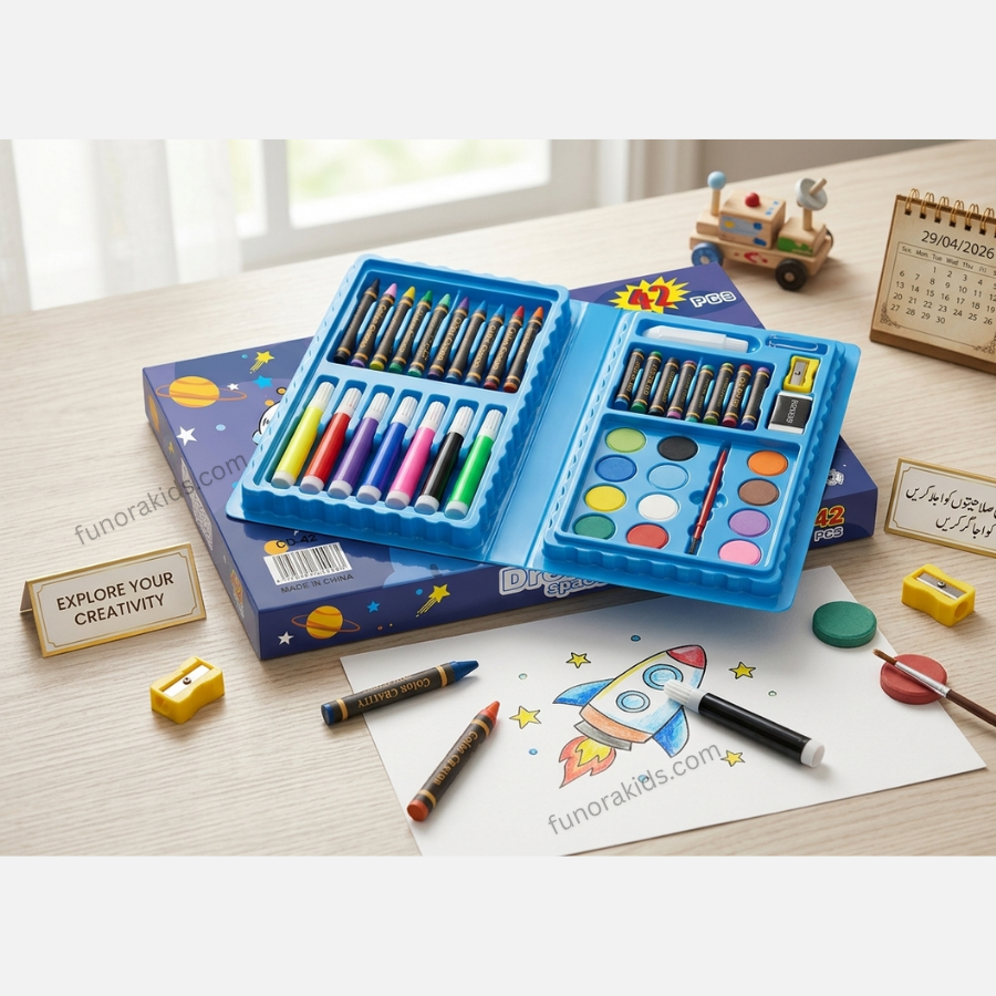 Deluxe 40 Piece Kids' Mega Art Creativity Set Watercolors