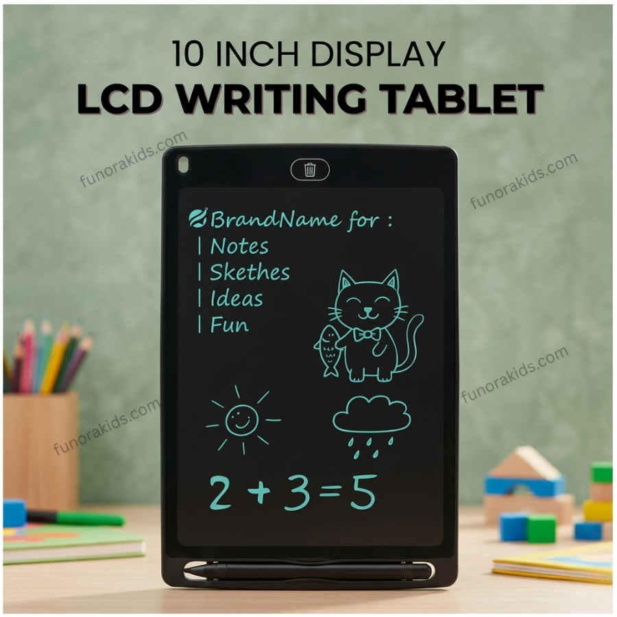 10 Inch Display LCD Tablet For Writing + 1 Pen (Size Large)