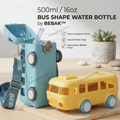 Water Bottle With Straw For Your Kids (Bus Shape) 500ml / 16oz