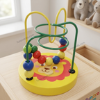 CIRCULAR WOODEN BEAD WIRE ROLLER COASTER (Size Small)