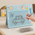 Magnetic Bead Sensory Drawing Board for Kids With Metal Balls