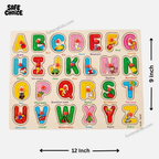 Premium Wooden Alphabet Puzzle for Toddlers Montessori Educational Letter Recognition