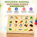 Wooden Animal Matching Puzzle for Kids – Montessori Learning Toy