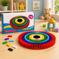 Rainbow Domino Chain Reaction Set for Kids