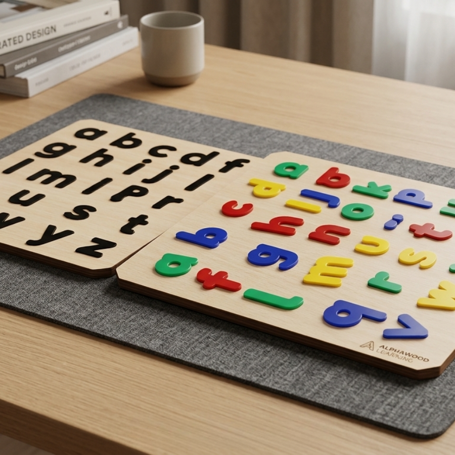Colorful Acrylic Boards (Pack of 5) + Enhanced Design 6IN1 WOODEN LEARNING BOX