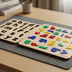Colorful Acrylic Boards (Pack of 5) + Enhanced Design 6IN1 WOODEN LEARNING BOX