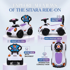 Sitara Deluxe Kids Ride On Car Musical Toddler Push Car With Under Seat Storage