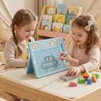 Magnetic Bead Sensory Drawing Board for Kids With Metal Balls
