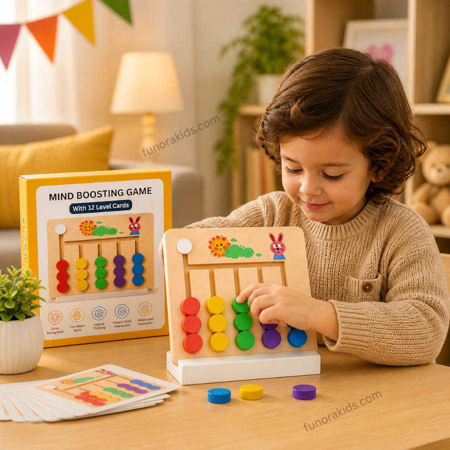 Mind Boosting Game with 12 Level Cards – Educational Cognitive Challenge