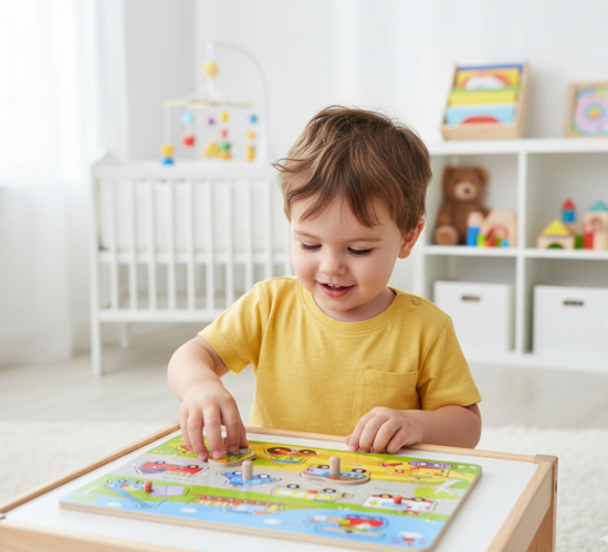 Magnetic Lacing Board & Travel Puzzle | Fine Motor Skill Toy with Vehicle Theme