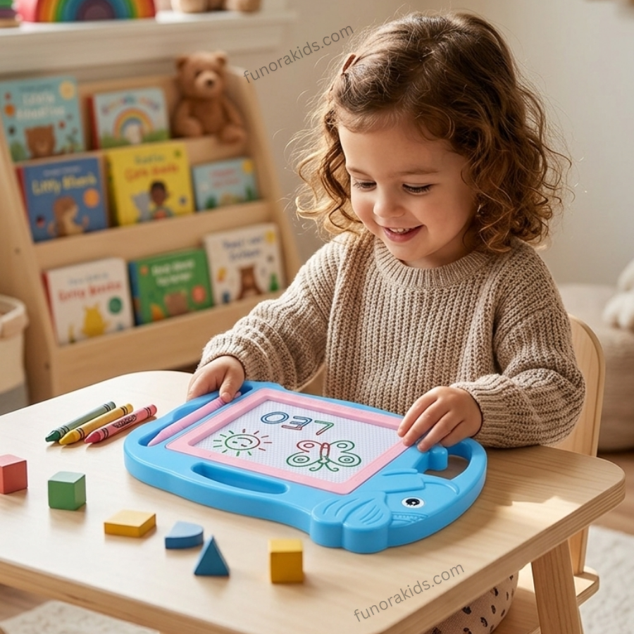 Elephant Shaped Magnetic Drawing Board for Kids Erasable Screen+Pen
