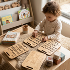 Wooden Learning Boards (Pack Of 4)