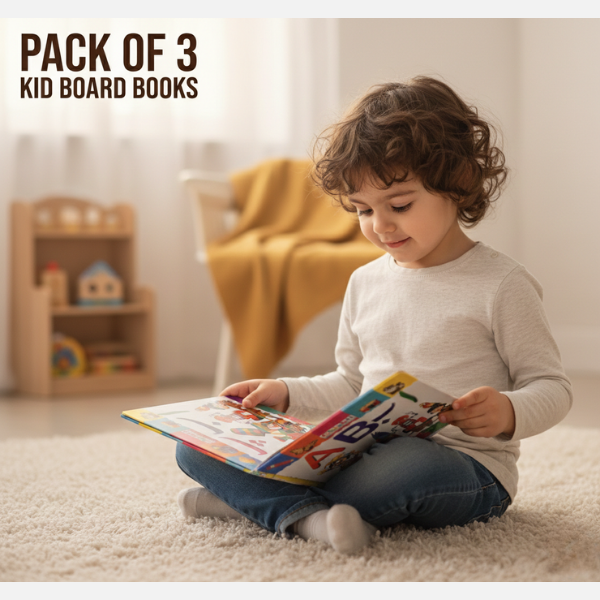 EDUCATIONAL KID BOARD BOOKS - BEST FOR LEARNING (PACK OF 3)
