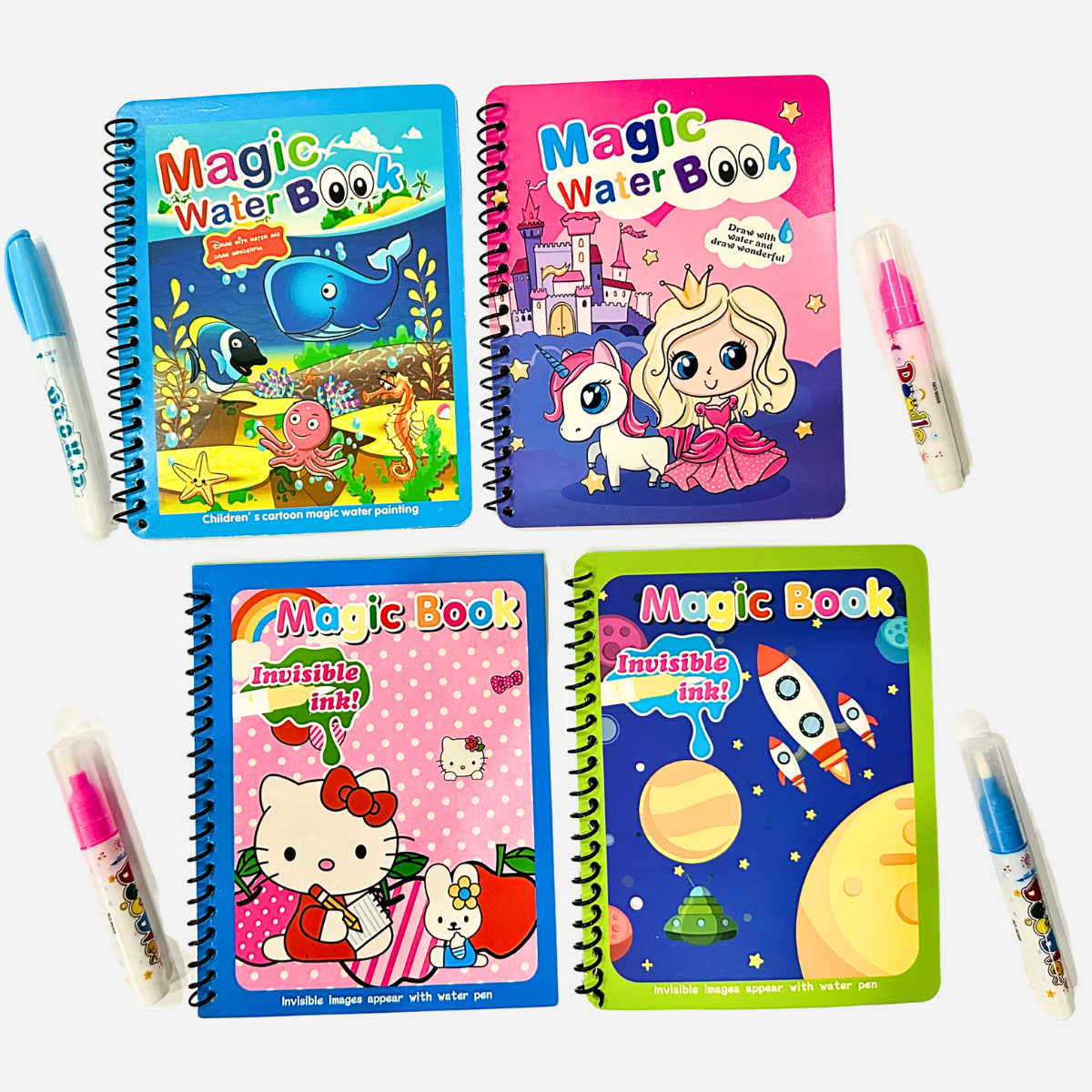 Reusable Magic Water Coloring Book Mess-Free Drawing Pad