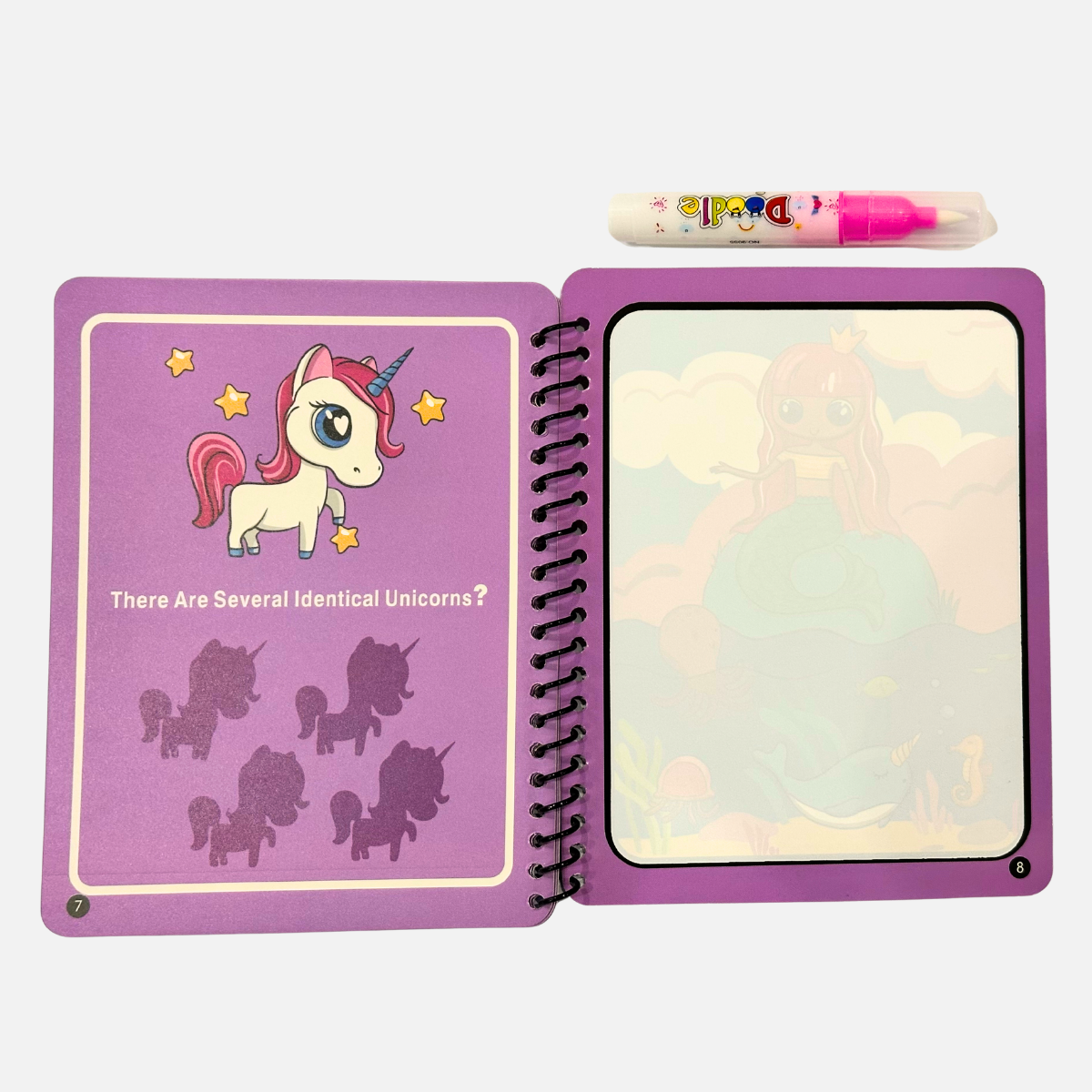 Reusable Magic Water Coloring Book Mess-Free Drawing Pad