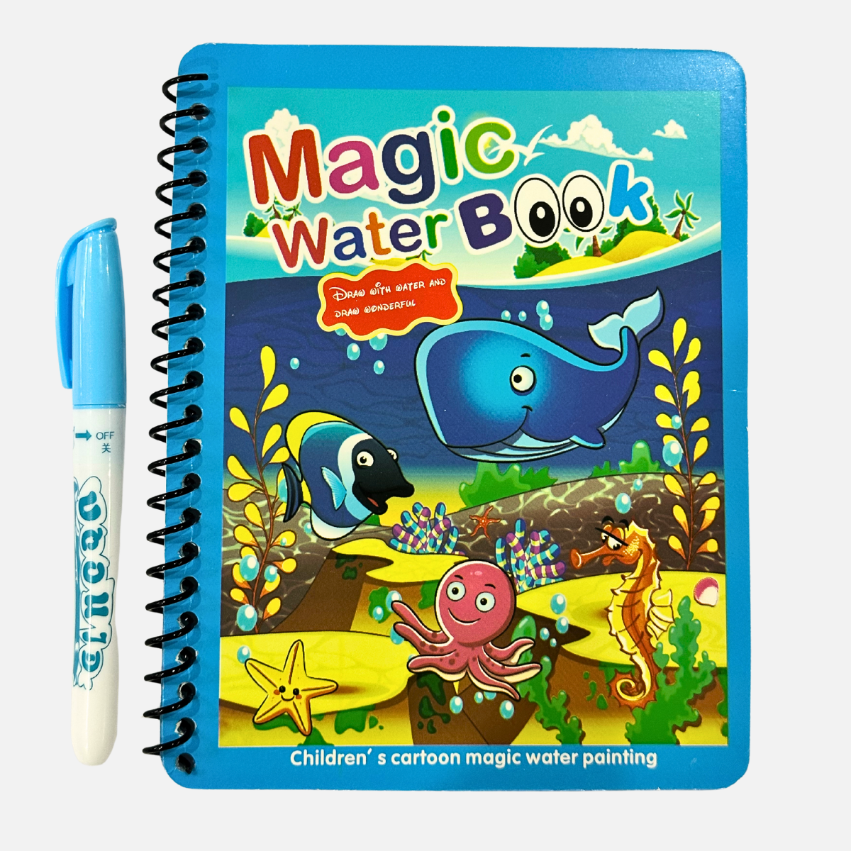 Reusable Magic Water Coloring Book Mess-Free Drawing Pad