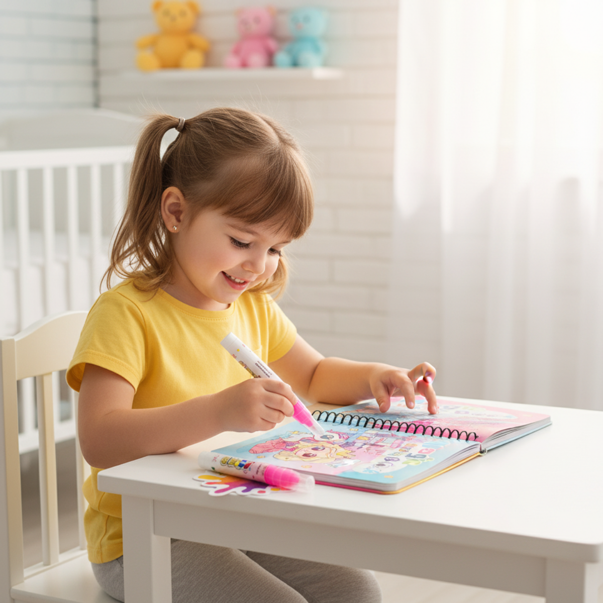 Reusable Magic Water Coloring Book Mess-Free Drawing Pad