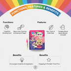 Reusable Magic Water Coloring Book Mess-Free Drawing Pad