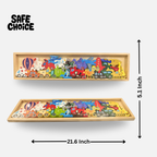 Wooden Alphabet Animals Puzzle Educational Toy