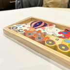 Wooden Alphabet Animals Puzzle Educational Toy