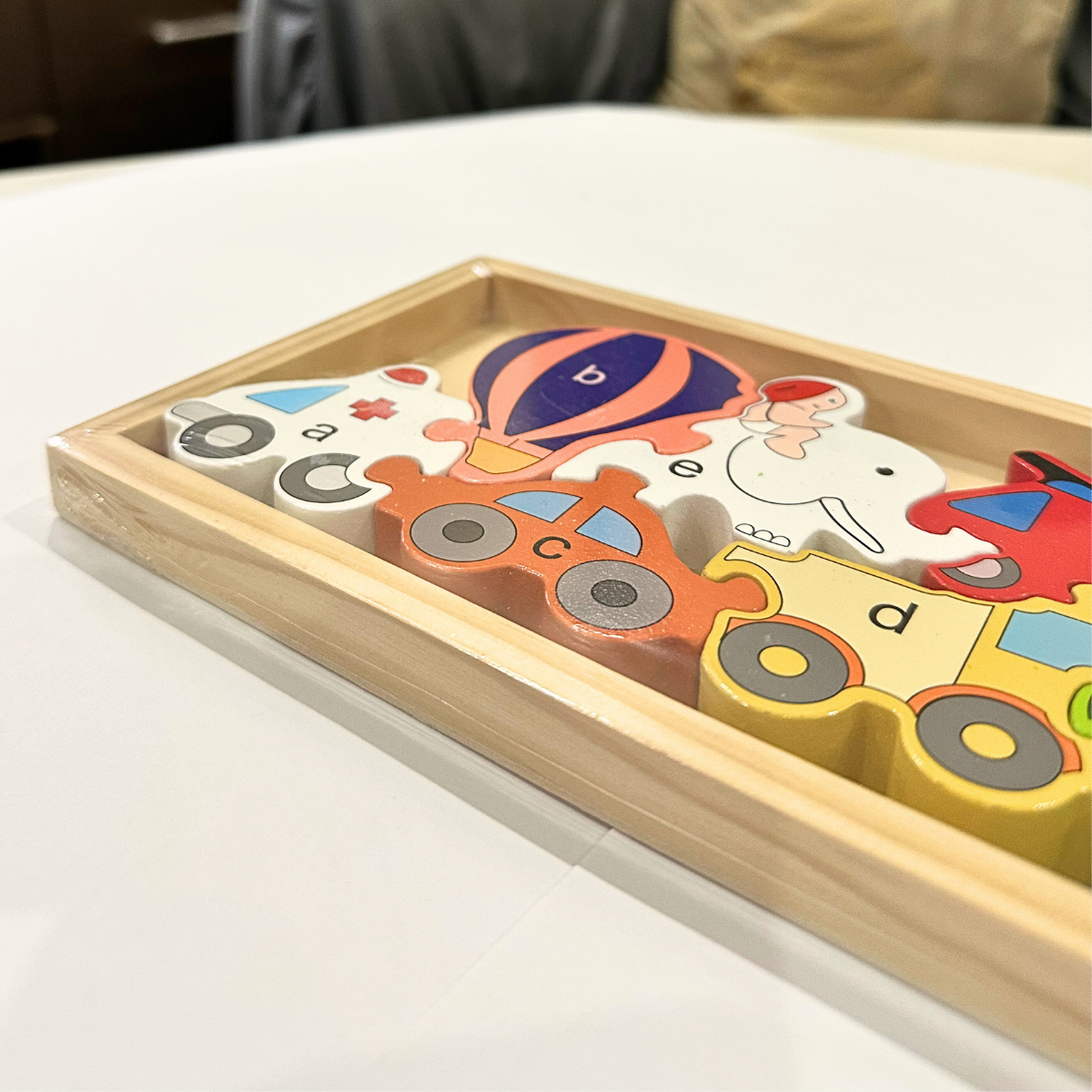 Wooden Alphabet Animals Puzzle Educational Toy