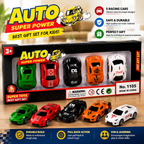 5 Pack Diecast Racing Cars Toy Set Mini Cars Gift Set Durable & Colorful Racing Vehicles