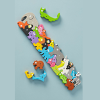 Wooden Alphabet Animals Puzzle Educational Toy