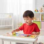 Wooden Alphabet Animals Puzzle Educational Toy