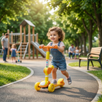 Premium 3-Wheel Smart Kick Scooter Adjustable With Height