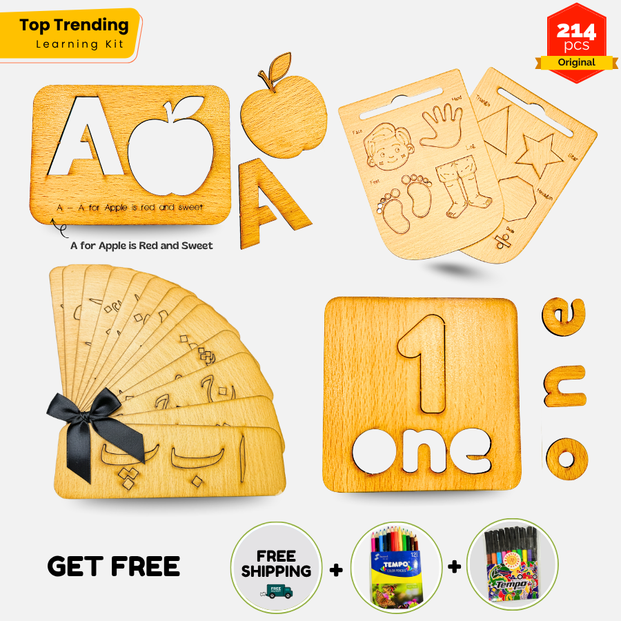 6IN1 - TOP BEST WOODEN LEARNING TOYS BOX FOR YOUR KIDS