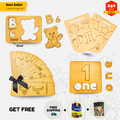 Enhanced Design 6IN1 - TOP BEST WOODEN LEARNING TOYS BOX FOR YOUR KIDS