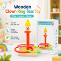 Clown Ring Toss Toy for Kids Hand-Eye Coordination & Motor Skills Development