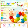 Colorful Crawling Toy Wooden Caterpillar
