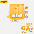 1 to 10 Set Maths Wooden Aphabets Stancils