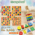 5 ACRYLIC SORTING BOARDS (1 SHAPES PUZZLE + XYLOPHONE)