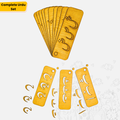 Compete Simple Urdu Set Wooden Aphabets Stancils