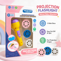 Kids Projection Flashlight Toy with 3 Slide Discs Night Light Torch for Story Projection (Medium Size)