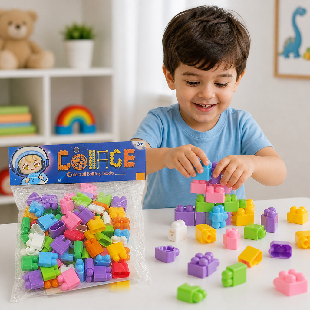Together Building Blocks Set Colorful Kids Construction Toy Kit | Imagination & DIY Play