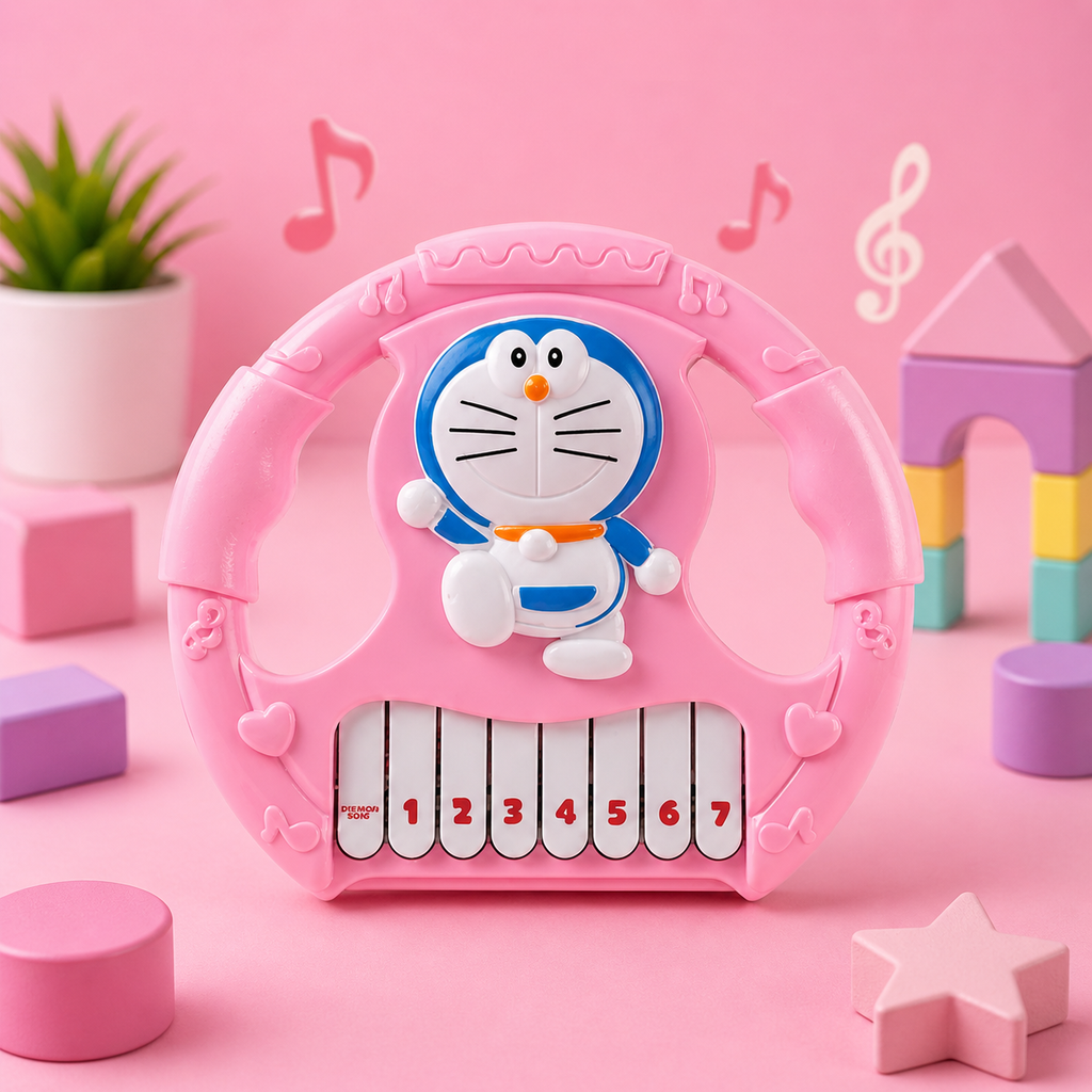 Kids Musical Piano Toy with Cartoon Design | Early Sound & Number Play Toy for Toddlers